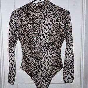 Boohoo Leopard Bodysuit | NWOT | Size 6